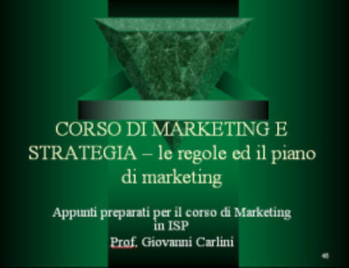 La spettacolarizzazione della vendita. Prof Carlini